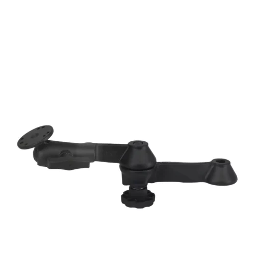 RAM-VB-109-1U: RAM 12" Long Double Swing Arm with Round Plate