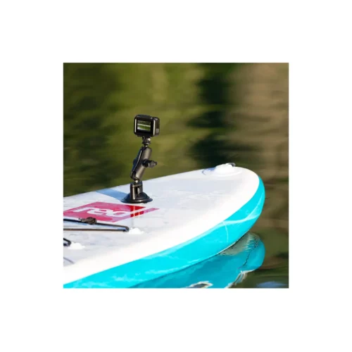 RAP-B-224-1U: RAM Twist-Lock Composite Suction Cup Base with Ball in use with GoPro on kayak