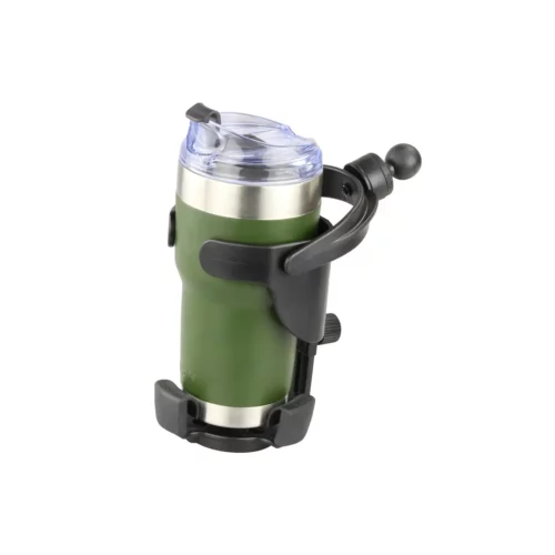 RAP-B-417BU: RAM Level Cup XL 32oz Drink Holder with Ball with travel mug inside