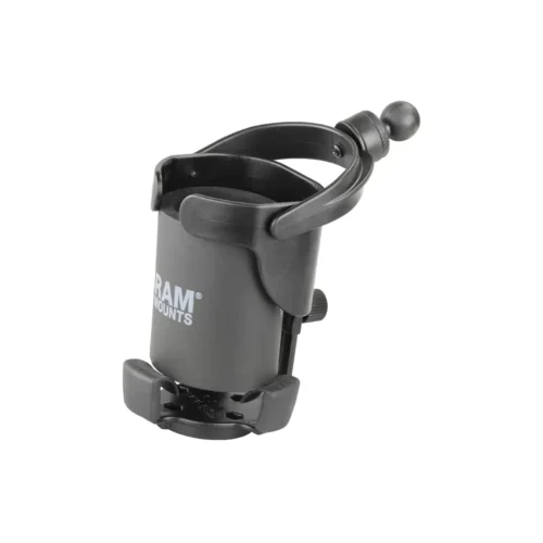 RAP-B-417BU: RAM Level Cup XL 32oz Drink Holder with Ball with koozie