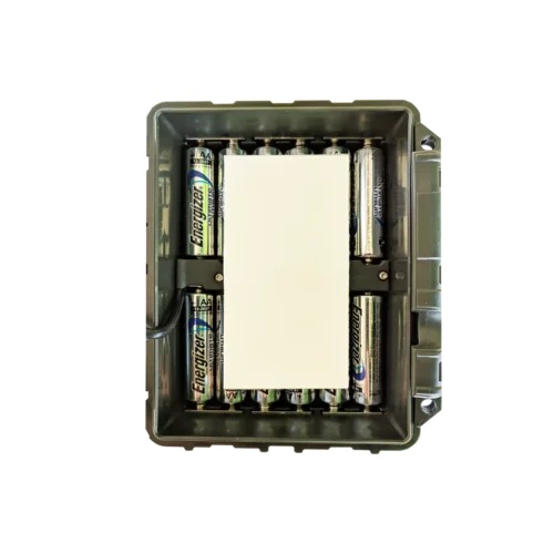 Reconyx Desiccant Sheets Bulk Pack inside camera battery case