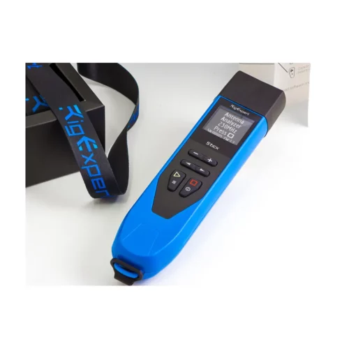 RigExpert STICK 230 Antenna and Cable Analyzer beside its box