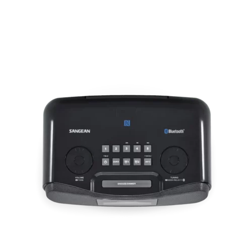 Sangean RCR-20 AM / FM-RDS / Bluetooth / AUX-In Digital Tuning Radio in black top view