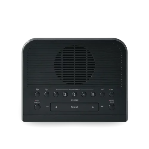 Sangean RCR-5 AM/FM Digital Tuning Radio in black top view