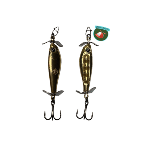 Frostbite Micro Scissorkick Spoon 1/12oz - Golden Minnow