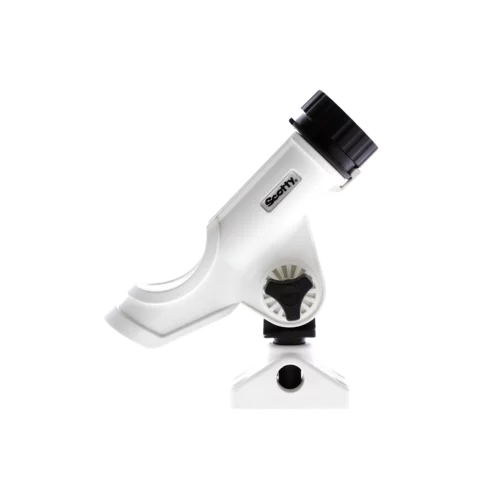 Scotty 230 Power Lock ROD HOLDER in white opened from side