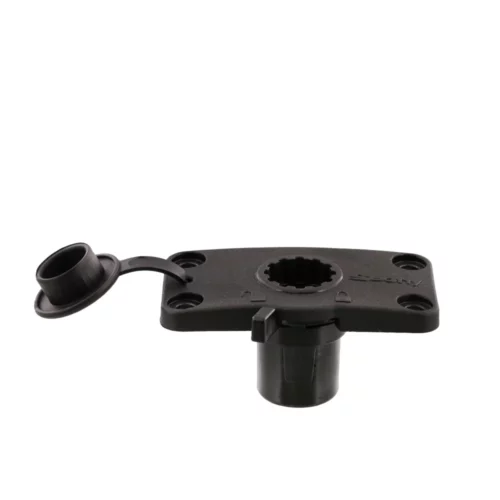 Scotty 244L Locking Flush Deck Mount side view with lock off