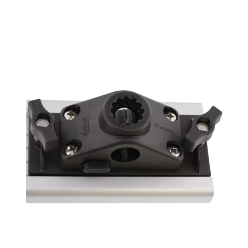 Scotty 340L 3″ Gunnel Track Mount in track top view