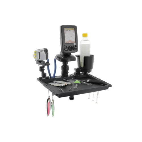 Scotty 455-BK Black Bait Board & Accessory Tray in use