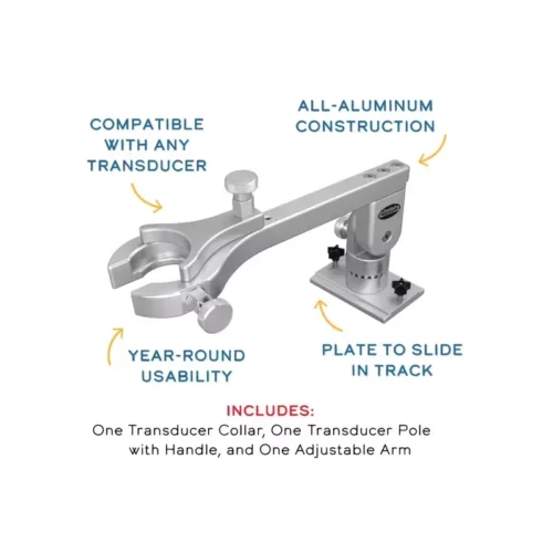 Traxstech Transducer Pole with Track Insert Base features