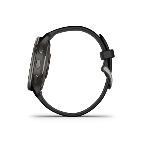 Garmin Venu 2 Plus in black left side with buttons