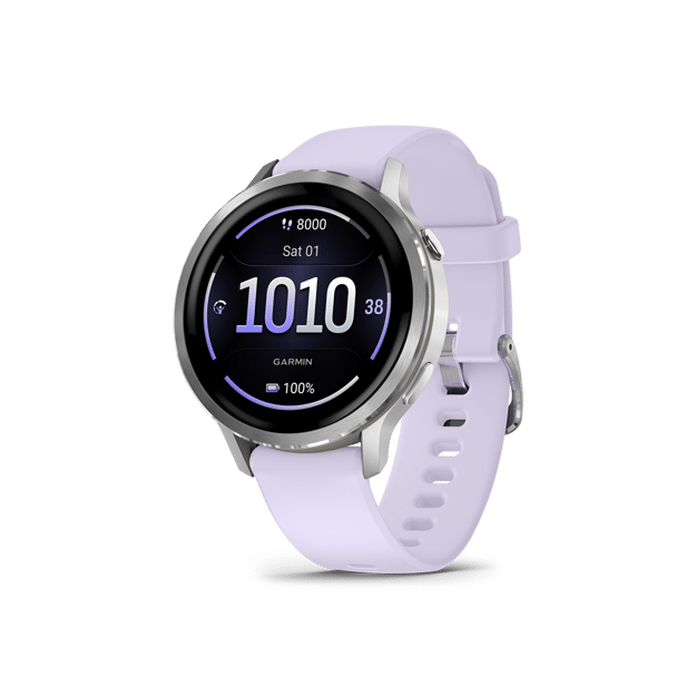 Garmin Venu 4 - 41 mm - Silver with Periwinkle Band