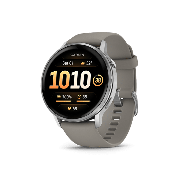 Garmin Venu 4 - 45 mm - Silver with Silver Gray Band