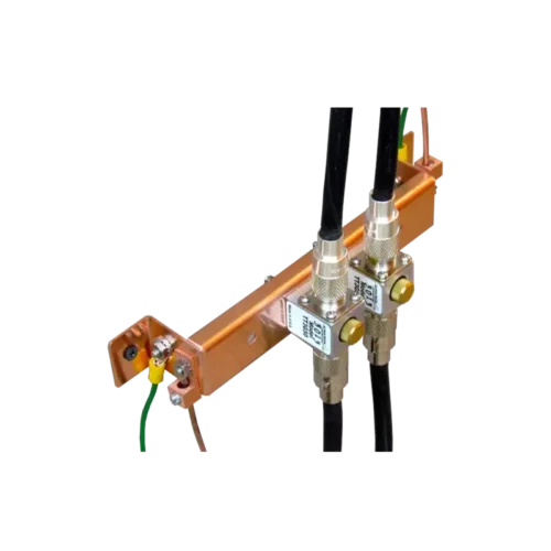 Alpha Delta GBWM Copper Ground Bus Wall Mount with surge protectors