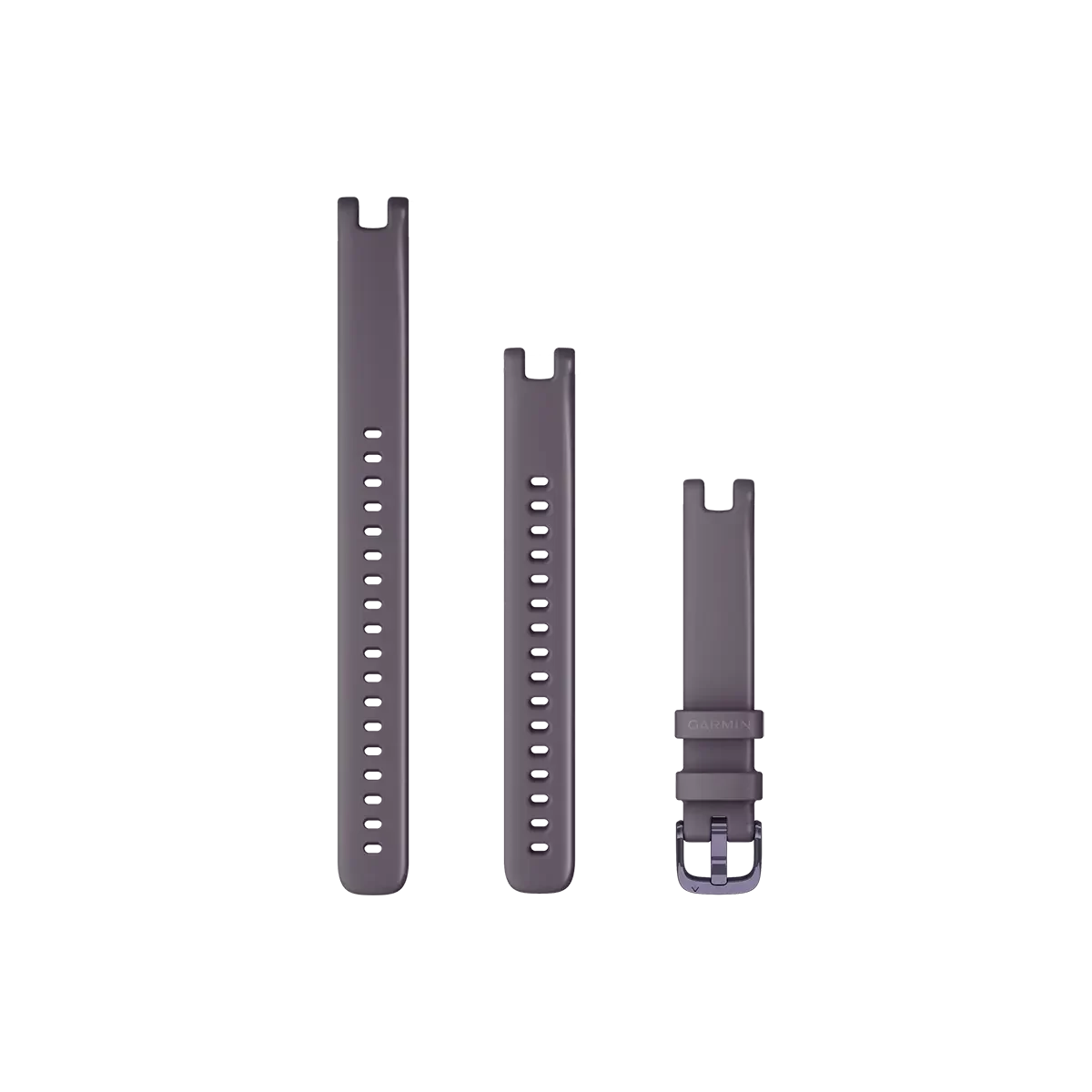 Garmin Watch Bands (14mm) - Silicone Band - Orchid with purple hardware