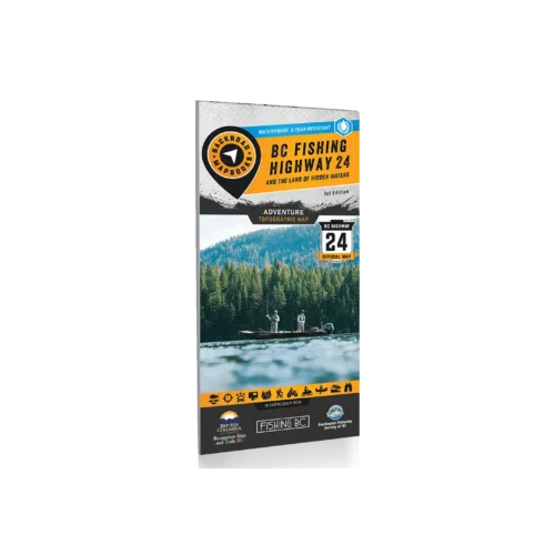 Backroad Maps - Folded Waterproof Adventure Maps BC Fishing Highway 24