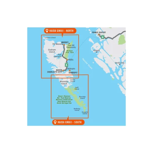 Backroad Maps - Folded Waterproof Adventure Maps Haida Gwaii area covered