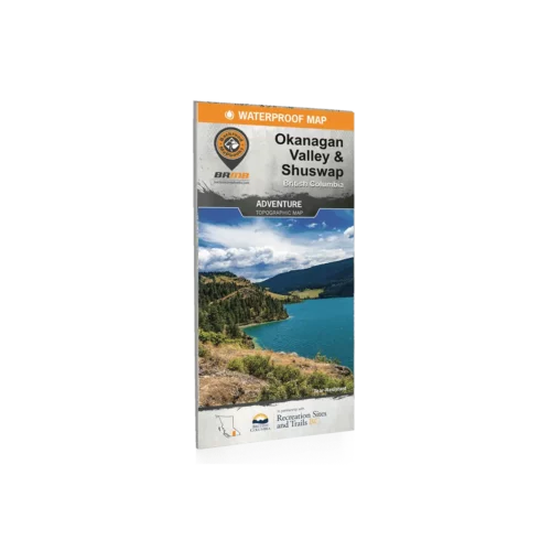 Backroad Maps - Folded Waterproof Adventure Maps Okanagan Valley and Shuswap cover