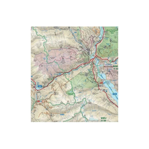 Backroad Maps - Folded Waterproof Adventure Maps Okanagan Valley and Shuswap map segment