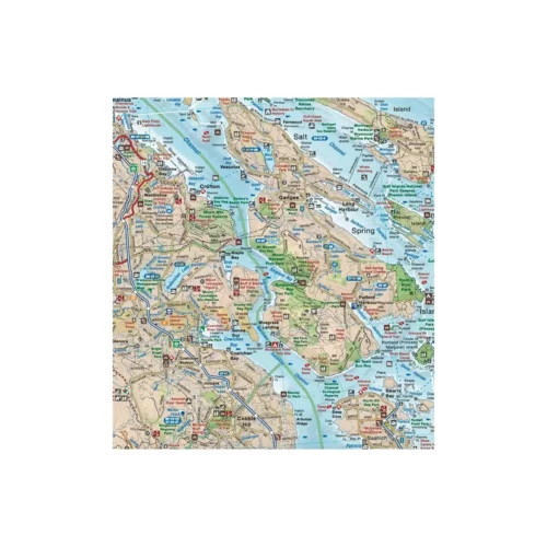 Backroad Maps - Folded Waterproof Adventure Maps Vancouver Island South map segment