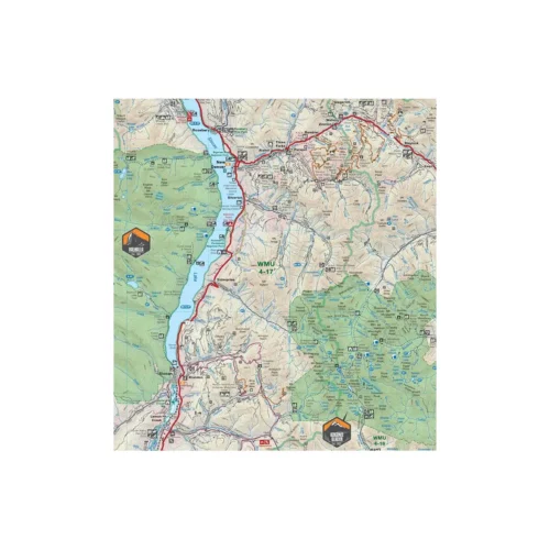 Backroad Maps - Folded Waterproof Adventure Maps West Kootenay map segment