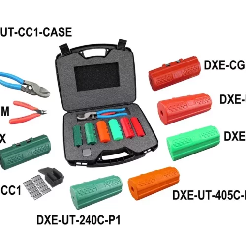 X Engineering Coaxial Cable Prep Tool Kit for Crimp Connectors contents