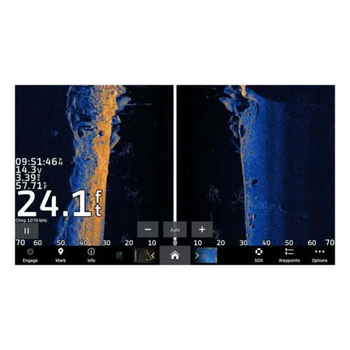 Garmin GT56UHD-TH Transducer sidevu screen