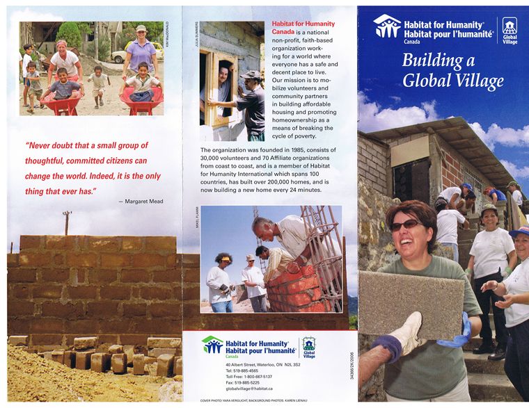 Habitat for Humanity brochure
