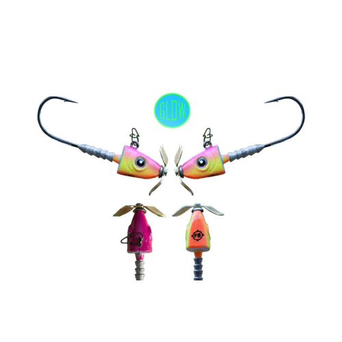 Frostbite 1/16 Headspinner Propeller Jig - 2 Pack - Pink Lemonade