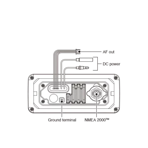 ICOM CT-M500 rear panel