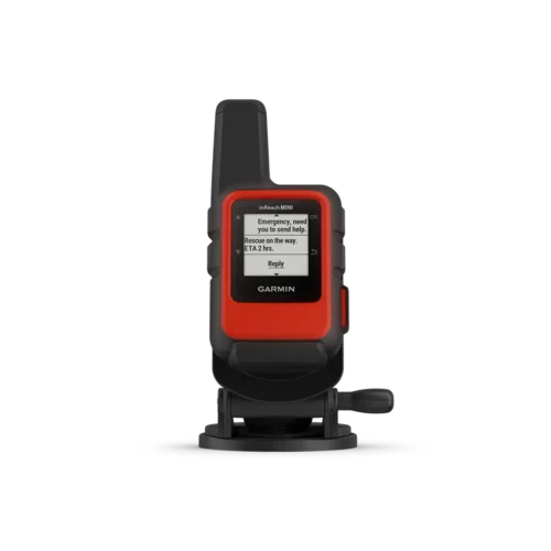 Garmin inReach Mini in Orange in marine mount