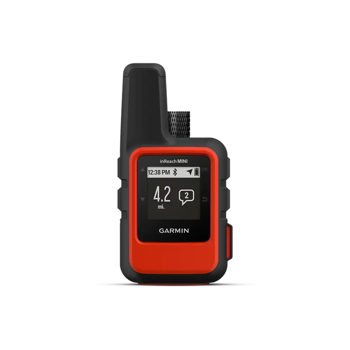 Garmin inReach Mini in Orange with distance to wayppint screen