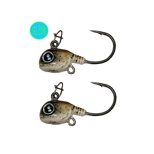 Frostbite 7/16 Pure Tungsten Meathead Live Bait Jig - 2 Pack - Bonehead