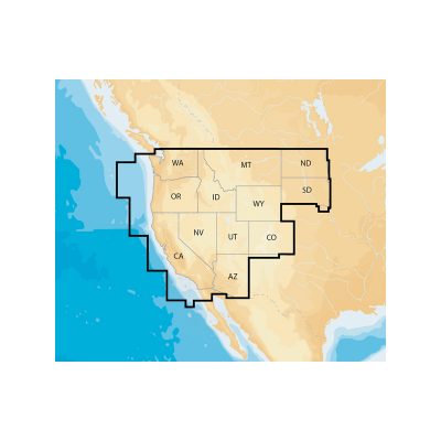 Navionics+ Regions West on microSD card