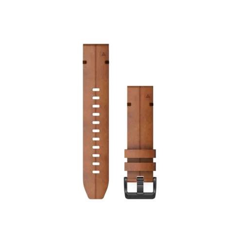 Garmin QuickFit 22 Watch Bands - Chestnut Leather