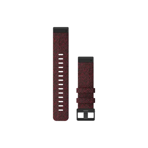 Garmin QuickFit 22 Watch Bands - Heathered Red Nylon