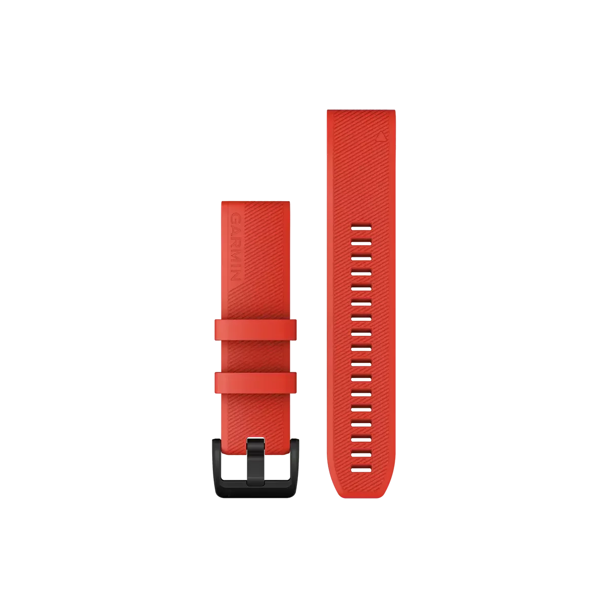 Garmin QuickFit 22 Watch Bands - Laser Red with Black Stainless Steel Hardware