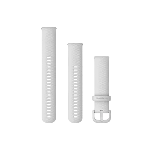 Garmin Quick Release Bands (20mm) - White Silicone with White Hardware