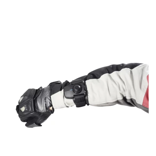 SENA SC-WR-01 wrist remote on arm