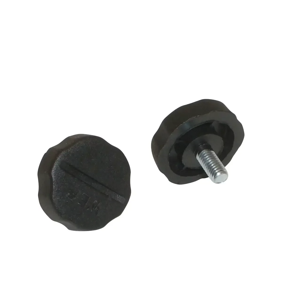 Workman KN5P 5mm Black Plastic Radio Bracket Knobs